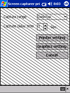 Impostazioni di Screen Capture È possibile specificare la durata di tempo entro la quale importare i dati e la dimensione dell area acquisita. 1 Selezionare sulla barra degli strumenti.