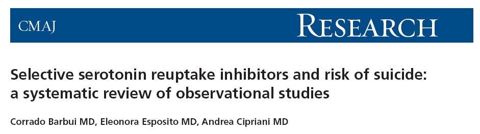 It is unclear whether the use of selective serotonin reuptake inhibitors (SSRIs) and other antidepressant drugs reduce the risk of suicide in people with depression.