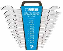 FERRAMENTA SET DI CHIAVI FISSE CROMATE, LUCIDATE A SPECCHIO 0201 29,50 70,00 +IVA SET DI CHIAVI FISSE CROMATE, LUCIDATE A SPECCHIO 0208 62,50 120,00 +IVA Serie 6 32 Misura 6x7 8x9 10x11 12x13 14x15