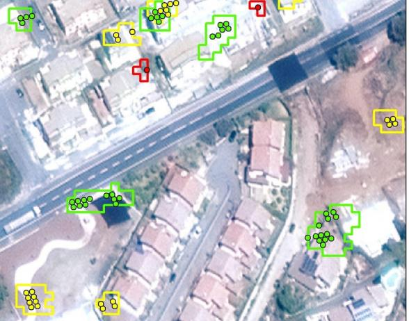 Monitoraggio edificati Fase II: Analisi di change detection Dati consegnati in due tipologie di formati: - DATABASE