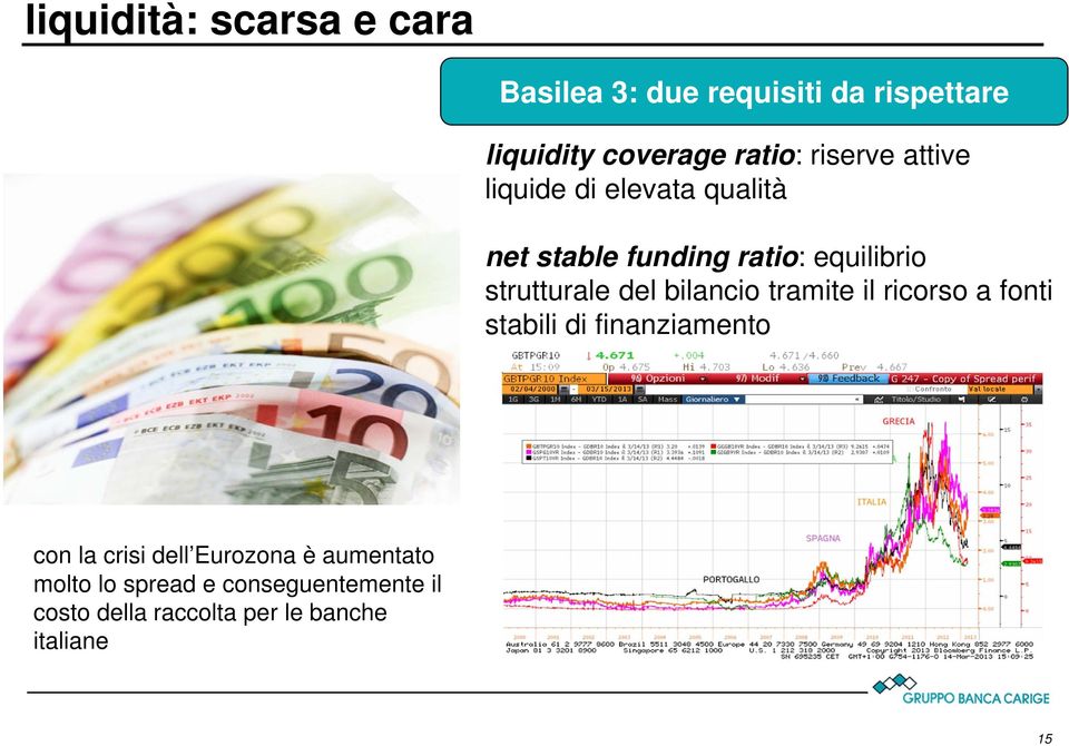 del bilancio tramite il ricorso a fonti stabili di finanziamento con la crisi dell Eurozona