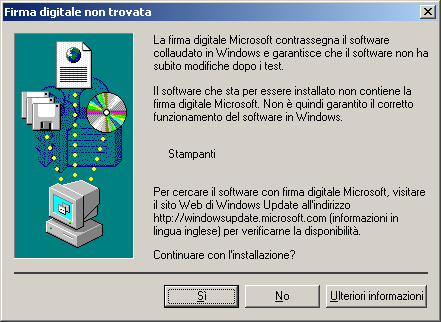 1-30 Installazione del software utente su computer Windows 9. Digitare un nome per GA-1120 nel campo Nome stampante. Questo nome verrà utilizzato nelle finestre relative alle stampanti e alle code.