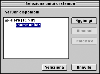 2-9 Installazione dei font e del software GA-1120 Protocollo TCP/IP è l unico protocollo di rete supportato, per cui non è necessario effettuare alcuna selezione.