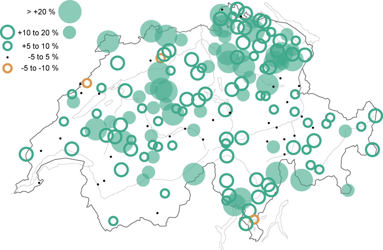 Precipitazioni intense in Svizzera Trend nelle osservazioni, 1901-2014 Analisi del massimo giornaliero