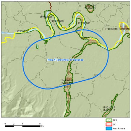 Analisi ambientale e territoriale dell area di studio Biodiversità Parchi ed aree protette Non sono presenti Parchi e Aree protette all interno dell area di studio Rete Natura 2000 Tabella - SIC e