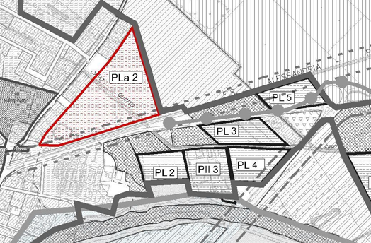 Scheda PLa 2 (in fase di attuazione) Localizzazione L area in oggetto si trova nel quadrante nord-est del territorio comunale.