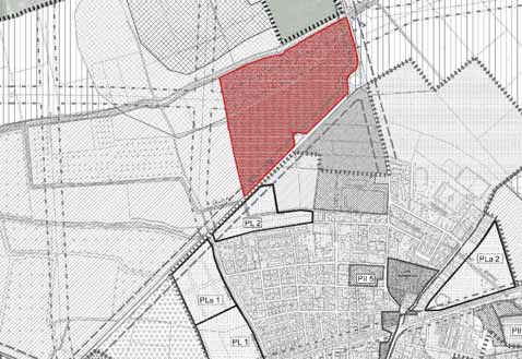Localizzazione L area in oggetto si trova nel quadrante nord del territorio comunale. Sviluppa il suo fronte principale, nonché urbanizzato, lungo via De Gasperi.