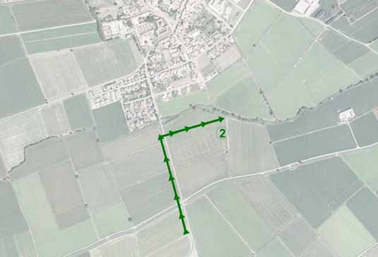 Scheda Percorso ciclopedonale 2 Localizzazione L area in oggetto si trova a nord dell abitato La pista affianca la S.P. 206 e collega le aree agricole sul confine con Scaldasole, con il nuovo insediamento residenziale.