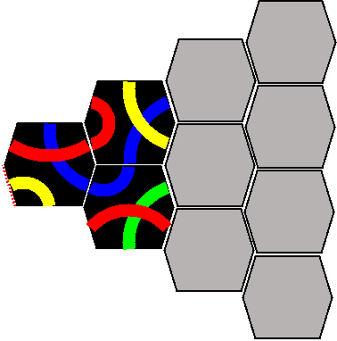 Figure 4: Tantrix Domino. 6). E ammesso ruotare arbitrariamente ciascuna pedina. 4. Tantrix puzzle.