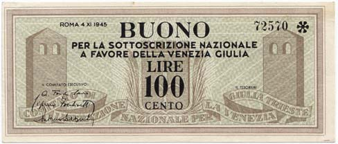 1713 500 Lire mietitrice BI 23/8/1943 - I318 5651 - Gig. BI 32A (RRR) Leggere pieghe; due piccole tracce di adesivo al R/ q.spl/spl 600 Occupazioni 1718 Africa Orientale Italiana.