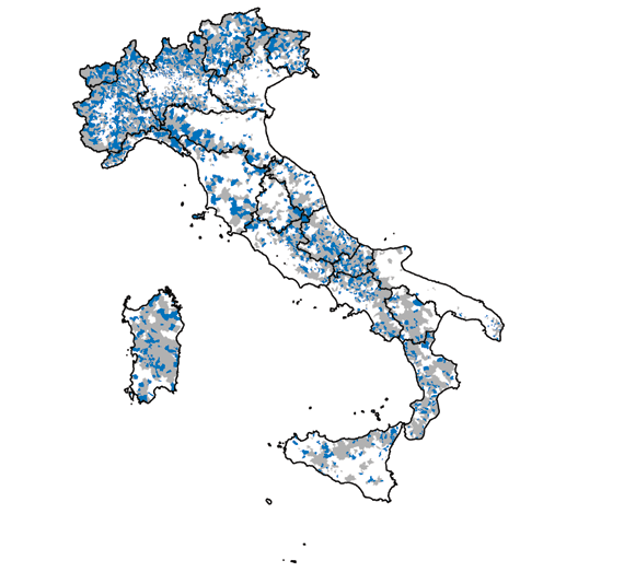 Tabella 5. La mobilità interna nei Piccoli Comuni, nei comuni con più di 5.000 abitanti ed in Italia, 2014 Fino a 1.000 ab. Tra 1.001 e 3.000 ab. Piccoli Comuni Tra 2.501 e 5.000 ab. Totale Comuni con più di 5.