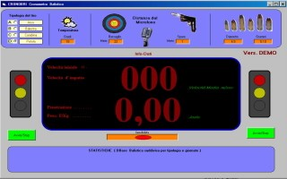 Risulatti: Mentre uno sparo a 0.5sec dal lancio del piattello risulta colpito a 16,6+15 metri, quello a 0.