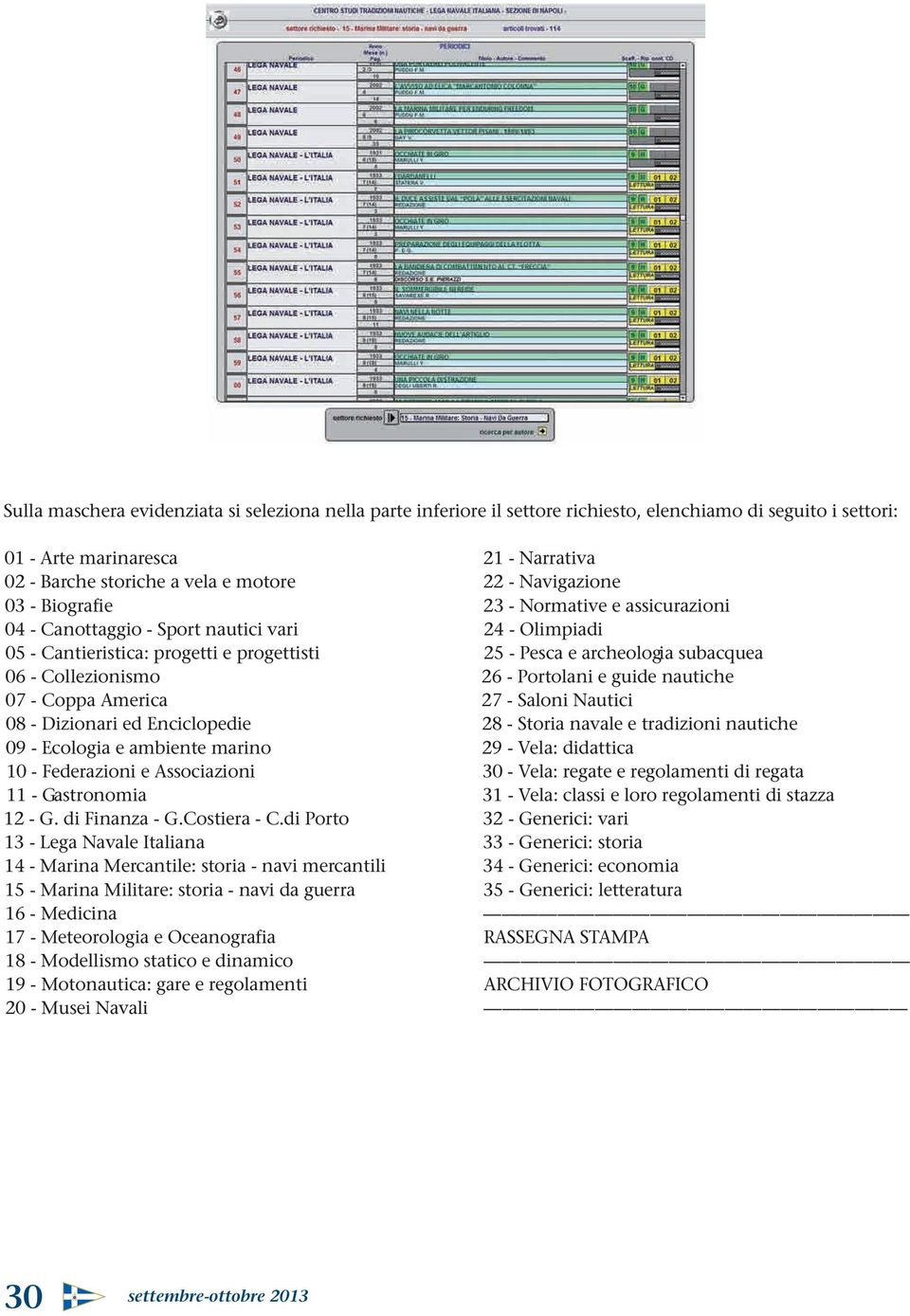 Associazioni 11 - Gastronomia 12 - G. di Finanza - G.Costiera - C.