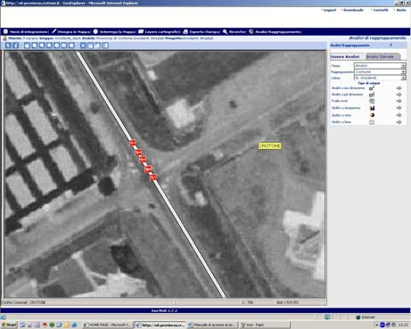 CENTRO DI MONITORAGGIO PROVINCIALE Cosa è possibile effettuare Cliccando sul singolo incidente, è possibile visualizzare la scheda: Attraverso i layers si possono visualizzare gli incidenti in base a