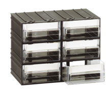 cassettiere mobil plastic "madia 5" composte da 3 cassetti, dimensioni: esterne: mm. L.600 - P.210 - H.242 interne: mm. L.180 - P.145 - H.220 MPMA5 - Confez. 1.