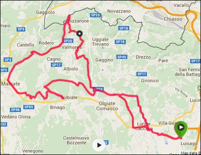 ITINERARIO SULLE ROTAIE DEL TRENO 2016 - Ritrovo ore 8.