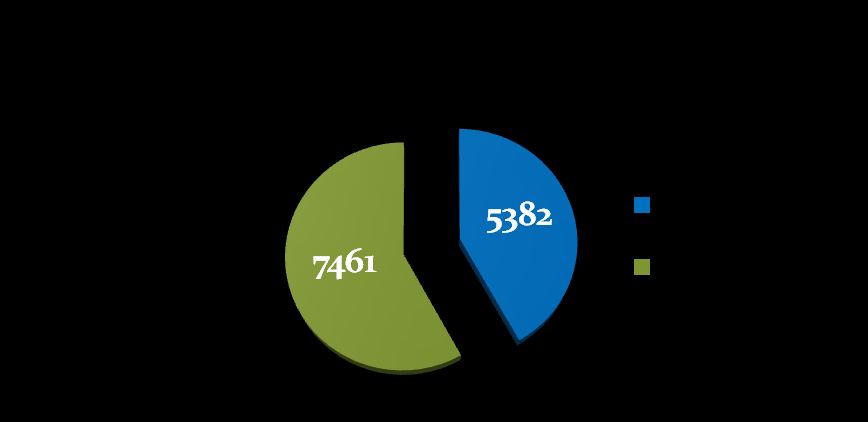 Suddivisione per Sesso relativo ai soci e alle persone con disabilità 13947 soci di cui: 8144 sono di sesso femminile;