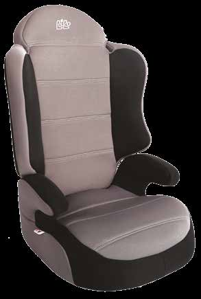 CINTURE E SEGGIOLINI Seggiolini di sicurezza SEGGIOLINI DI SICUREZZA UNIVERSALI E CONFORTEVOLI Schienale con forma ergonomica per garantire maggior comfort e protezione. Cinture regolabili in altezza.