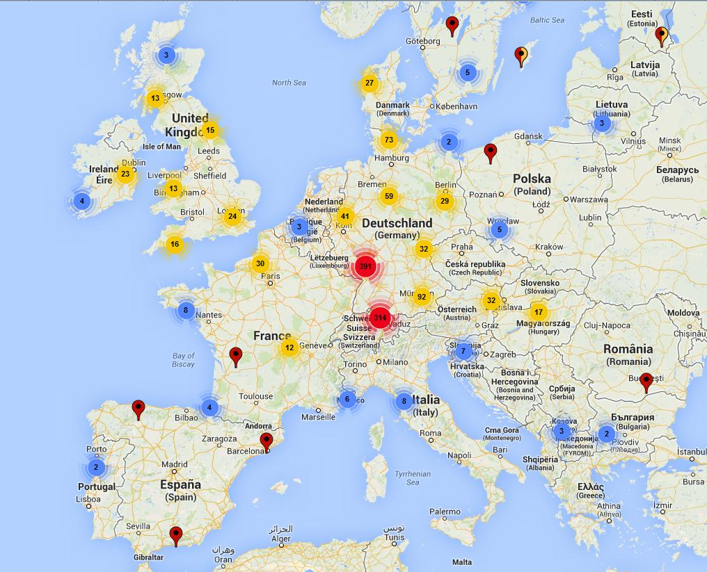 La diffusione su scala europea 40000 Passivhaus in tutto il mondo Il protocollo si