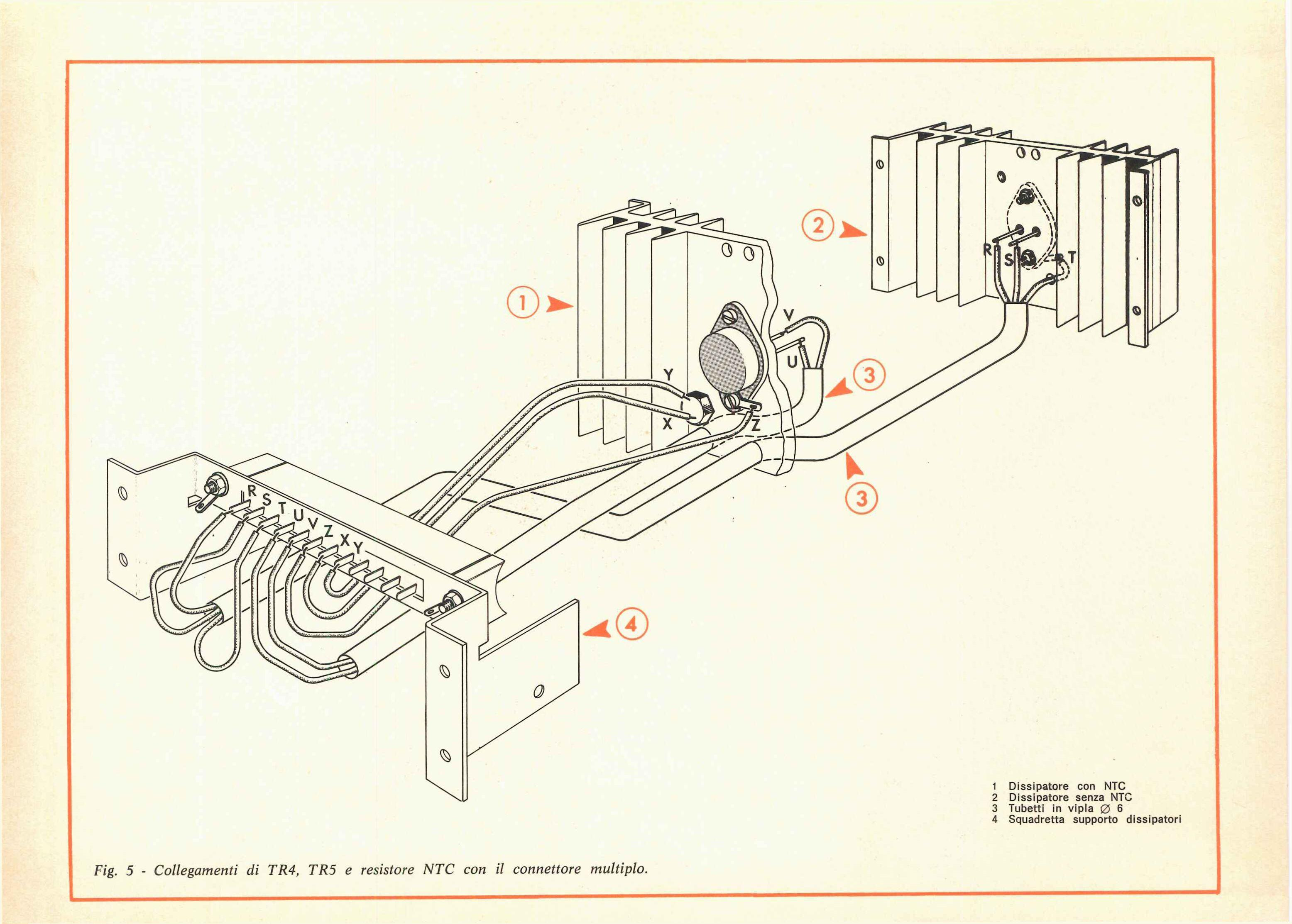 3 Tubetti in vipla 0 8 4 Squadretta supporto dissipatori Fig.