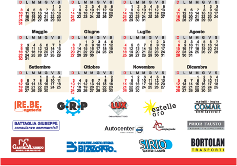 Altre veicolazioni pubblicitarie Calendari pubblicitari Roll-Up pubblicitari