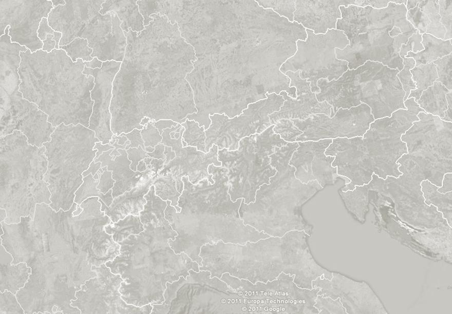 Mappatura mercati Regione Alpina analizzata Salisburgo Stiria Vallese VdA Est Svizzera Ticino Grigioni