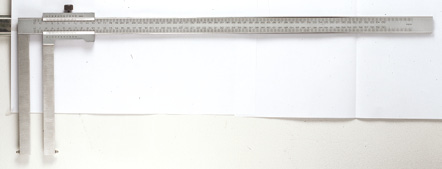 CALIBRI - CALIPERS CALIBRO VENTESIMALE CON BECCO FISSO CORTO VERNIER CALIPER WITH SHORT FIXED JAW, GRADUATION 0.05 ART.