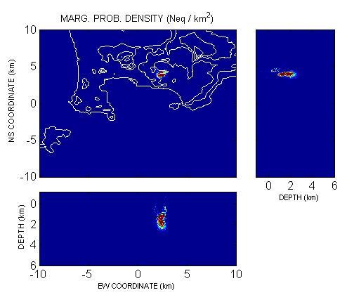 Campi Flegrei Le localizzazioni probabilistiche dei terremoti rilevati nel periodo gennaio-ottobre 2010 nell area dei Campi Flegrei sono state ottenute mediante algoritmi di ricerca su griglia (Lomax