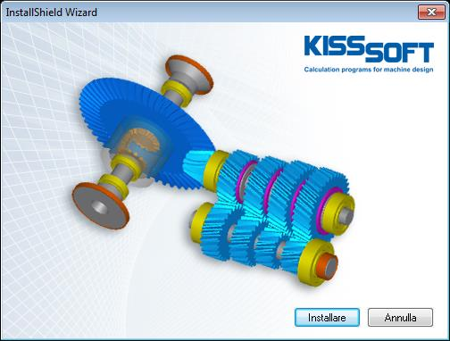 1 Fase 1, Installazione di base Per installare una licenza "utente singolo" KISSsoft è necessario una installazione di base (fase 1), un file di licenza (fase 2) e una chiave hardware USB.