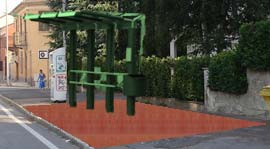 Città di Vercelli Progetto Movilinea progetto fermata bus:_cappuccini Nuova fermata su sito esistente -1 pensilina dim.