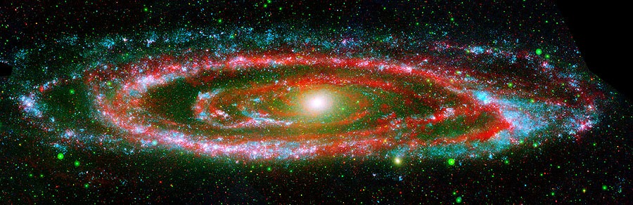 La Galassia di Andromeda (M31) Continuo nel vicino ir (stelle vecchie) PAH nel medio -IR