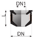 Guarnizione Tecnica DN DN1 DN2 Codice Imb.