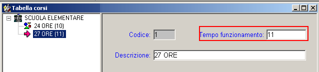 Occorre che venga specificato uno dei codici previsti (10/14 per la scuola primaria o 15/18 per la secondaria I grado).