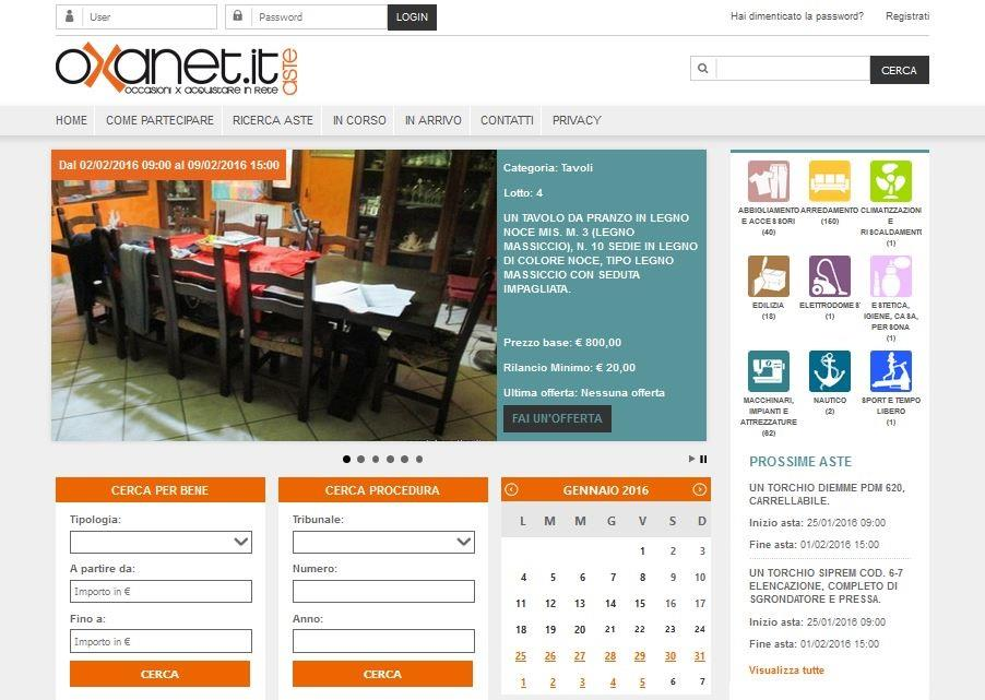 Il portale Aste Oxanet consente di partecipare alle aste giudiziarie in modalità web, tramite un personal computer ed una connessione internet.