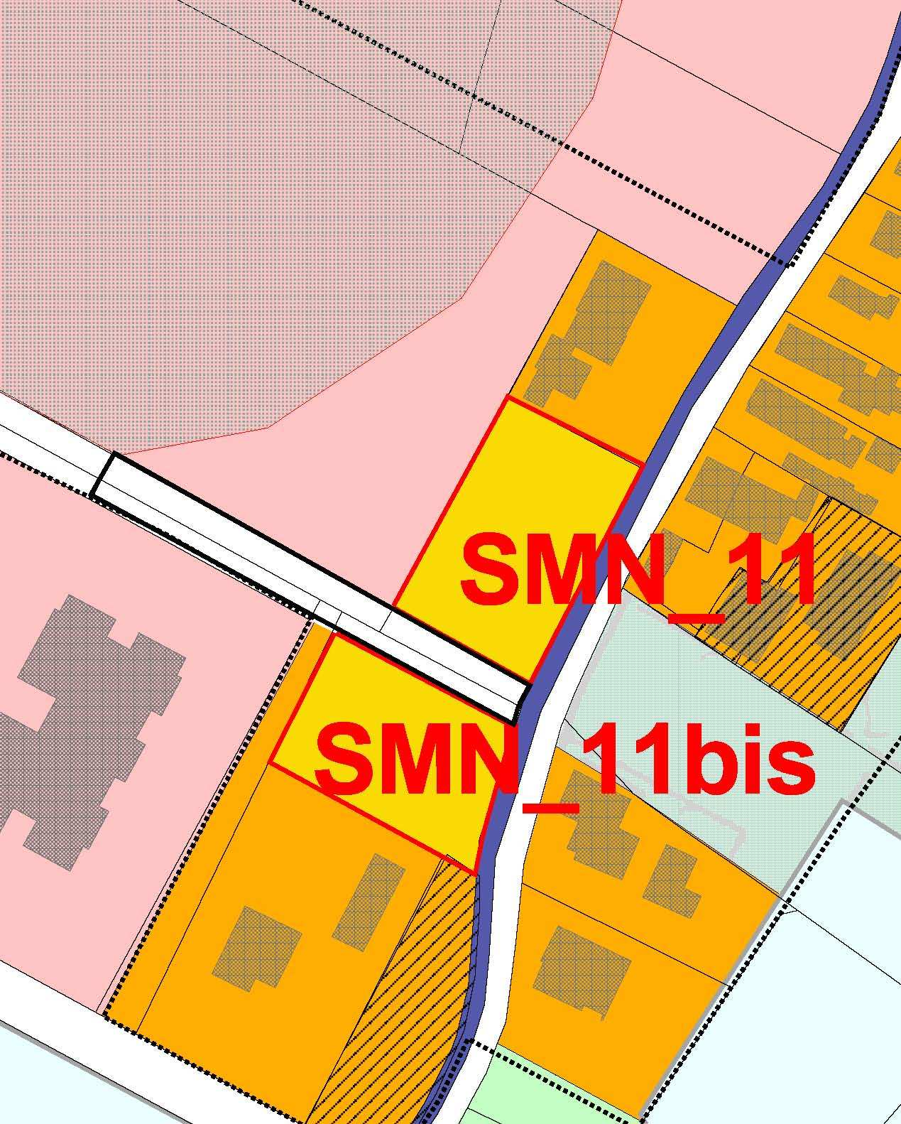 SMN_11 bis Foglio 11; particella 223 cartografia SUPERFICIE TERRITORIALE SCHEDA mq 1116 SUPERFICIE FONDIARIA DI RIFERIMENTO mq 1116 mq 1.