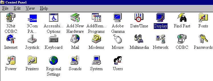 Windows 95. La prima volta che si avvia Windows con un nuovo monitor, il sistema lo identifica e installa automaticamente il driver per schermi Plug and Play.