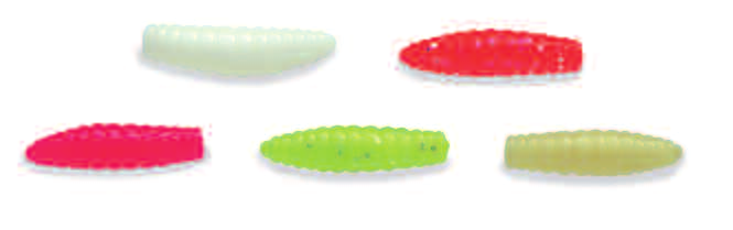 esche gomma B005 A008 A012 111 312 009 A007 A006 420208 - Goom Camor Soft cm. 3,7 MICRO TAIL 420209 - Goom Camor Soft cm. 2,6 TROUT WORM 031 019 019 016 016 015 420210 - Goom Camor Soft cm.