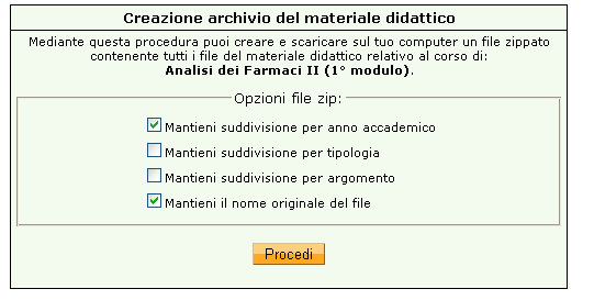 33 di 73 In alternativa è possibile aprire il file o visualizzarne l'anteprima, cliccare su 'Mostra contenuto' per visualizzare il contenuto dello zip, quindi utilizzare la form di upload oppure