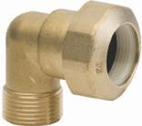 Raccordi in ottone per tubo anello PVC Brass polyethylene pipe fittings. G.T. COMIS ART. 180 Raccordo per tubo polietilene M in ottone giallo. M brass polyethylene pipe fittings.