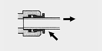 Funzionamento 5.2.5 Prelievo dell acqua ultrapura mediante il tubo di prelievo L acqua può essere prelevata anche mediante il tubo di prelievo in dotazione.