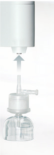 Cura e manutenzione 7.10 Filtro finale sterile Il filtro finale sterile serve a rimuovere le particelle e filtrare sterilmente l acqua ultrapura (prelievo).