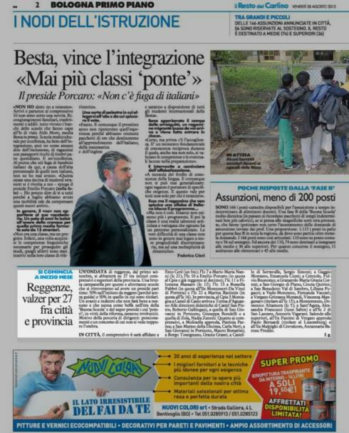 Pagina 2 Scuola e servizi per l'infanzia SI COMINCIA A INIZIO MESE Reggenze, valzer per 27 fra città e provincia UN' ONDATA di reggenze, dal primo settembre, si abbatterà su 27 tra istituti