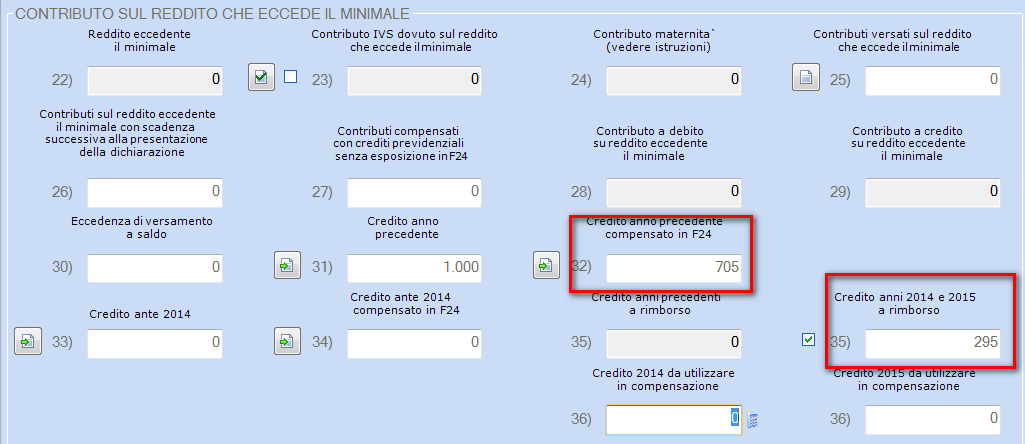 Quadro RR dopo compensazione (cosa deve fare il contribuente): Campo 19 quadro RR indicare 444 Campo 32 quadro RR indicare 705.