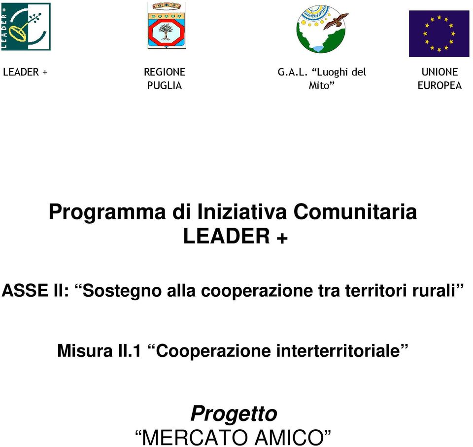 II: Sostegno alla cooperazione tra territori rurali