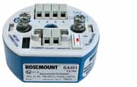 Ottobre 2014 644/65/68 Rosemount Dati per l ordine Trasmettitore di temperatura a punto singolo 644 Rosemount A seguire, la selezione di modelli per sistemi di Tank Gauging.