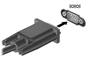 Uso di una periferica seriale (solo in determinati modelli) In determinati modelli di computer è presente una porta seriale che consente di collegare periferiche quali modem seriale, mouse o