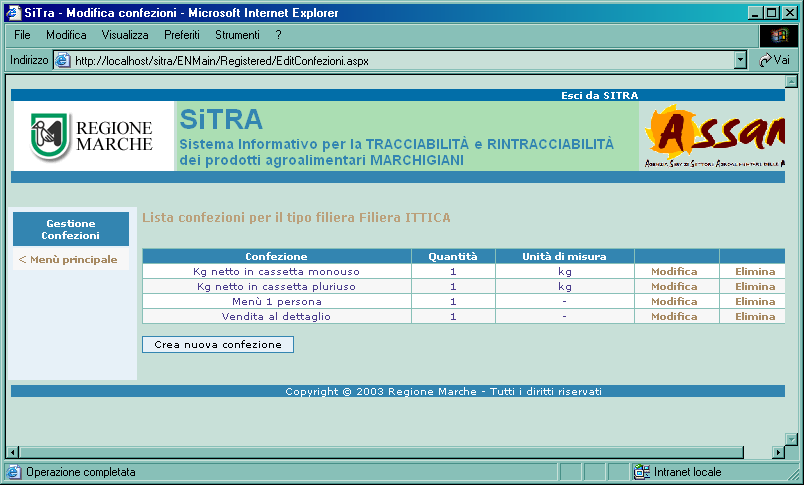 accede direttamente alla pagina della rintracciabilità dove cliccando sugli ID dei processi è possibile spostarsi avanti o indietro lungo la filiera.