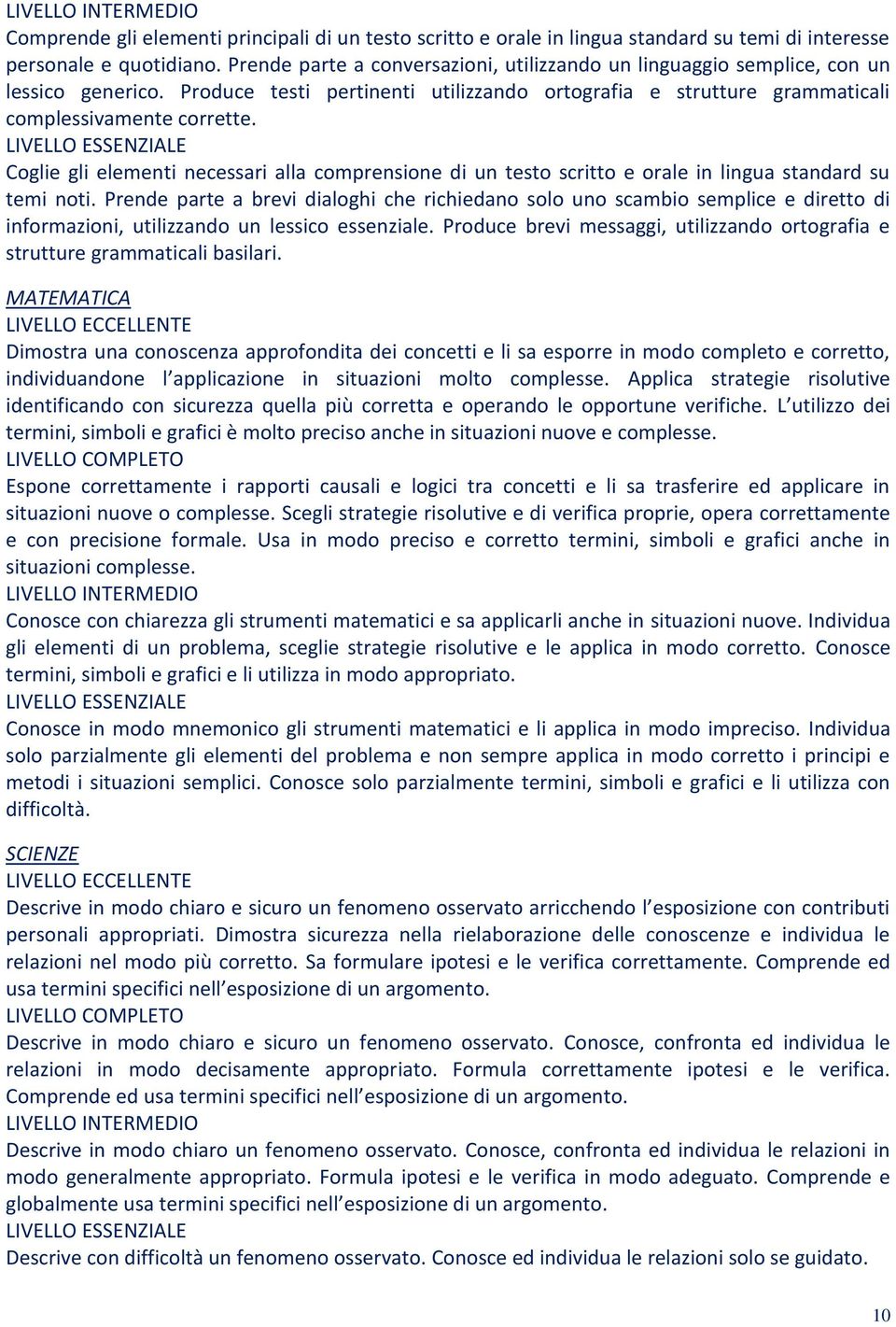 Coglie gli elementi necessari alla comprensione di un testo scritto e orale in lingua standard su temi noti.