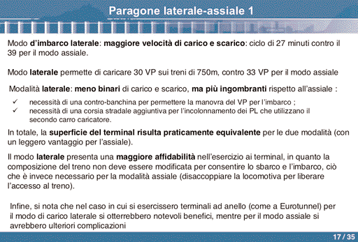 L Autostrada ferroviaria a grande sagoma