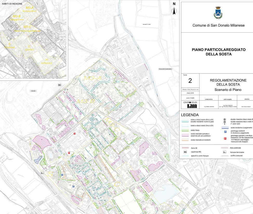 RENDICONTO 2015 E PROGRAMMA 2016 di Mobilità Sostenibile (in fase di approvazione), propone, attraverso una più articolata localizzazione degli spazi a disco orario, una nuova regolamentazione